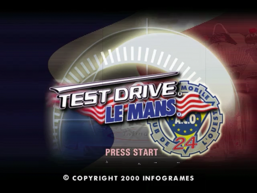Le Mans 24 Hours title screen for Sega Dreamcast